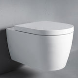 Duravit 0020090000 ME by Starck Elongated Slow-Closing Toilet Seat with Cover - White