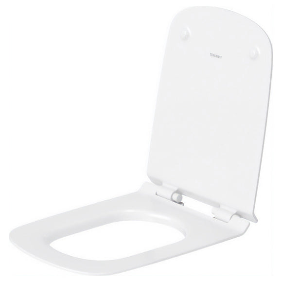 Duravit 0060590000 DuraStyle Removable Elongated Toilet Seat with Cover and Slow-Close