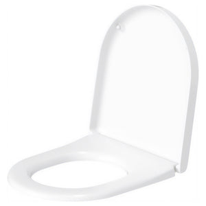 Duravit 0063810000 Rounded Toilet Seat with Cover - White, Design by Philippe Starck