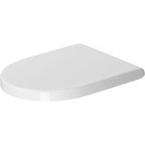 Duravit 0063810000 Rounded Toilet Seat with Cover - White, Design by Philippe Starck