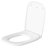 Duravit 0067390000 D-Code Toilet Seat with Cover and Non-Slamming Slow-Close Mechanism