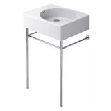 Duravit 0684600011 Scola 24.25" Bathroom Sink - Wall Mount or for Metal Legs Console