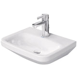 Duravit 0708450000 DuraStyle 17-3/4" Rectangular Ceramic Wall Mounted Bathroom Sink with 1 Faucet Hole