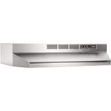 Broan-NuTone 413604 36" Non-Ducted/Ductless Under-Cabinet Range Hood Insert with Light, Stainless Steel