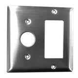 Amba AR-DGP-B Radiant Double Gang Plate, Brushed Finish