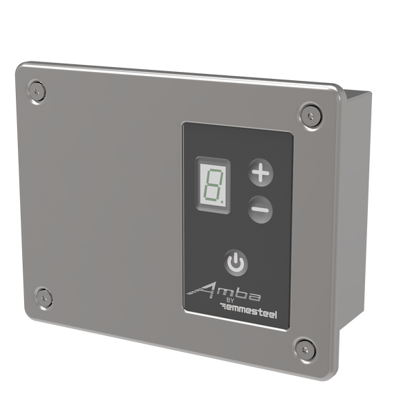 Amba ATW-DHCR-P Remote Digital Heat Controller for Antus, Quadro, Sirio & Vega Collections, Polished Finish