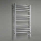 Amba Jeeves CCW Towel Warmer with 13 Curved Bars in White