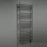 Amba Jeeves DCB Curved Towel Warmer with 20 Bars, Brushed Finish