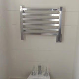 Amba Quadro Q-2016 Dual-Purpose Towel Warmer and Radiator with 6 Bars, Polished Finish