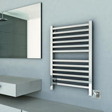 Amba Quadro Q-2033 Dual-Purpose Towel Warmer and Radiator with 12 Bars, Polished Finish