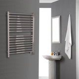 Amba Quadro Q-2842 Dual-Purpose Towel Warmer and Radiator with 16 Bars, Brushed Finish