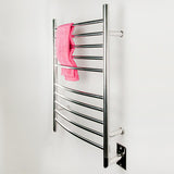 Amba RWH-CP Radiant Hardwired Curved Towel Warmer with 10 Curved Bars, Polished Finish