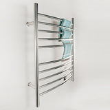 Amba RWH-CP Radiant Hardwired Curved Towel Warmer with 10 Curved Bars, Polished Finish