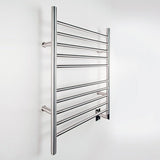 Amba RWH-SB Radiant Hardwired Towel Warmer with 10 Straight Bars, Brushed Finish