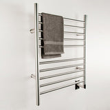 Amba RWH-SB Radiant Hardwired Towel Warmer with 10 Straight Bars, Brushed Finish