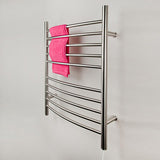 Amba RWP-CB Radiant Plug-in Towel Warmer with 10 Curved Bars, Brushed Finish