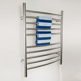 Amba RWP-CB Radiant Plug-in Towel Warmer with 10 Curved Bars, Brushed Finish