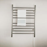 Amba RWP-SB Radiant Plug-in Straight Towel Warmer with 10 Straight Bars, Brushed Finish