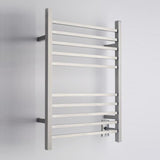 Amba RSWH-B Radiant Square Hardwired Towel Warmer with 10 Straight Bars, Brushed Finish