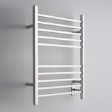 Amba RSWH-P Radiant Square Hardwired Towel Warmer with 10 Straight Bars, Polished Finish