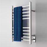 Amba RSWH-P Radiant Square Hardwired Towel Warmer with 10 Straight Bars, Polished Finish