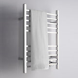 Amba RSWH-P Radiant Square Hardwired Towel Warmer with 10 Straight Bars, Polished Finish