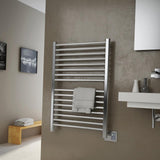 Amba Sirio S-2942 Dual-Purpose Towel Warmer and Radiator in Brushed Finish