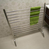 Amba Solo SAFSP-33 Freestanding Towel Warmer with 10 Bars, Polished Finish