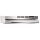 Broan 413004 30" Ductless Under-Cabinet Range Hood, Stainless Steel, ADA Compliant