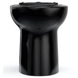 TOTO C776CEF#51 Drake Elongated Universal Height Toilet Bowl with Tornado Flush, Ebony Black