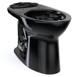 TOTO C776CEF#51 Drake Elongated Universal Height Toilet Bowl with Tornado Flush, Ebony Black