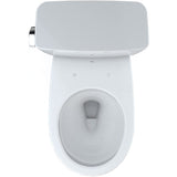 TOTO CST775CEFG#01 Drake Two-Piece Rounded Toilet with 1.28 GPF Tornado Flush, 12" Rough-in, Cotton White