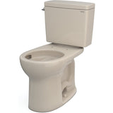 TOTO CST775CEFG#03 Drake Two-Piece Rounded Toilet with 1.28 GPF Tornado Flush, 12" Rough-in, Bone Finish