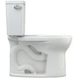 TOTO CST775CEFG#11 Drake Two-Piece Rounded Toilet with 1.28 GPF Tornado Flush, 12" Rough-in, Colonial White