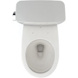 TOTO CST775CEFG#11 Drake Two-Piece Rounded Toilet with 1.28 GPF Tornado Flush, 12" Rough-in, Colonial White