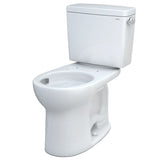 TOTO CST775CEFRG#01 Drake Two-Piece Rounded Toilet with 1.28 GPF Tornado Flush and Right-Hand Trip Lever, Cotton White