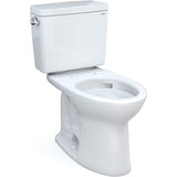 TOTO CST776CEFG.10#01 Drake Two-Piece Elongated Toilet with 1.28 GPF Tornado Flush, 10" Rough-in, Cotton White