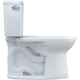 TOTO CST776CEFG#01 Drake Two-Piece Elongated Toilet with 1.28 GPF Tornado Flush, 12" Rough-in, Cotton White