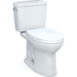 TOTO CST776CEFG#01 Drake Two-Piece Elongated Toilet with 1.28 GPF Tornado Flush, 12" Rough-in, Cotton White