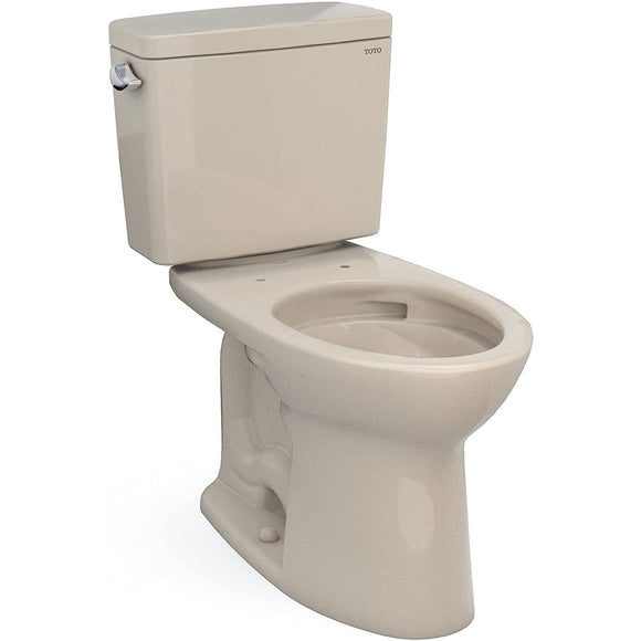 TOTO CST776CEFG#03 Drake Two-Piece Elongated Toilet with 1.28 GPF Tornado Flush, 12" Rough-in, Bone Finish