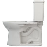 TOTO CST776CEFG#11 Drake Two-Piece Elongated Toilet with 1.28 GPF Tornado Flush, 12" Rough-in, Colonial White