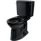 TOTO CST776CEF#51 Drake Two-Piece Elongated Toilet with 1.28 GPF Tornado Flush, 12" Rough-in, Ebony (Black)