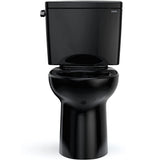 TOTO CST776CEF#51 Drake Two-Piece Elongated Toilet with 1.28 GPF Tornado Flush, 12" Rough-in, Ebony (Black)