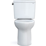 TOTO CST776CEG#01 Drake Two-Piece Elongated Toilet with CeFiONtect and 1.28 GPF Tornado Flush, Cotton White