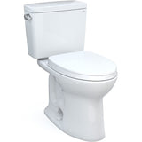 TOTO CST776CEG#01 Drake Two-Piece Elongated Toilet with CeFiONtect and 1.28 GPF Tornado Flush, Cotton White