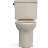 TOTO CST776CEG#03 Drake Two-Piece Elongated Toilet with CeFiONtect and 1.28 GPF Tornado Flush, Bone Finish