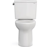 TOTO CST776CEG#11 Drake Two-Piece Elongated Toilet with CeFiONtect and 1.28 GPF Tornado Flush, Colonial White