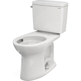 TOTO CST776CEG#11 Drake Two-Piece Elongated Toilet with CeFiONtect and 1.28 GPF Tornado Flush, Colonial White