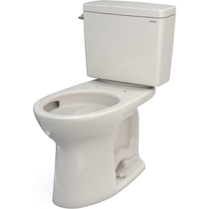 TOTO CST776CEG#12 Drake Two-Piece Elongated Toilet with CeFiONtect and 1.28 GPF Tornado Flush, Sedona Beige