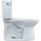 TOTO CST776CSFG#01 Drake Two-Piece Elongated 1.6 GPF Universal Height Toilet with CEFIONTECT and Tornado Flush, Cotton White